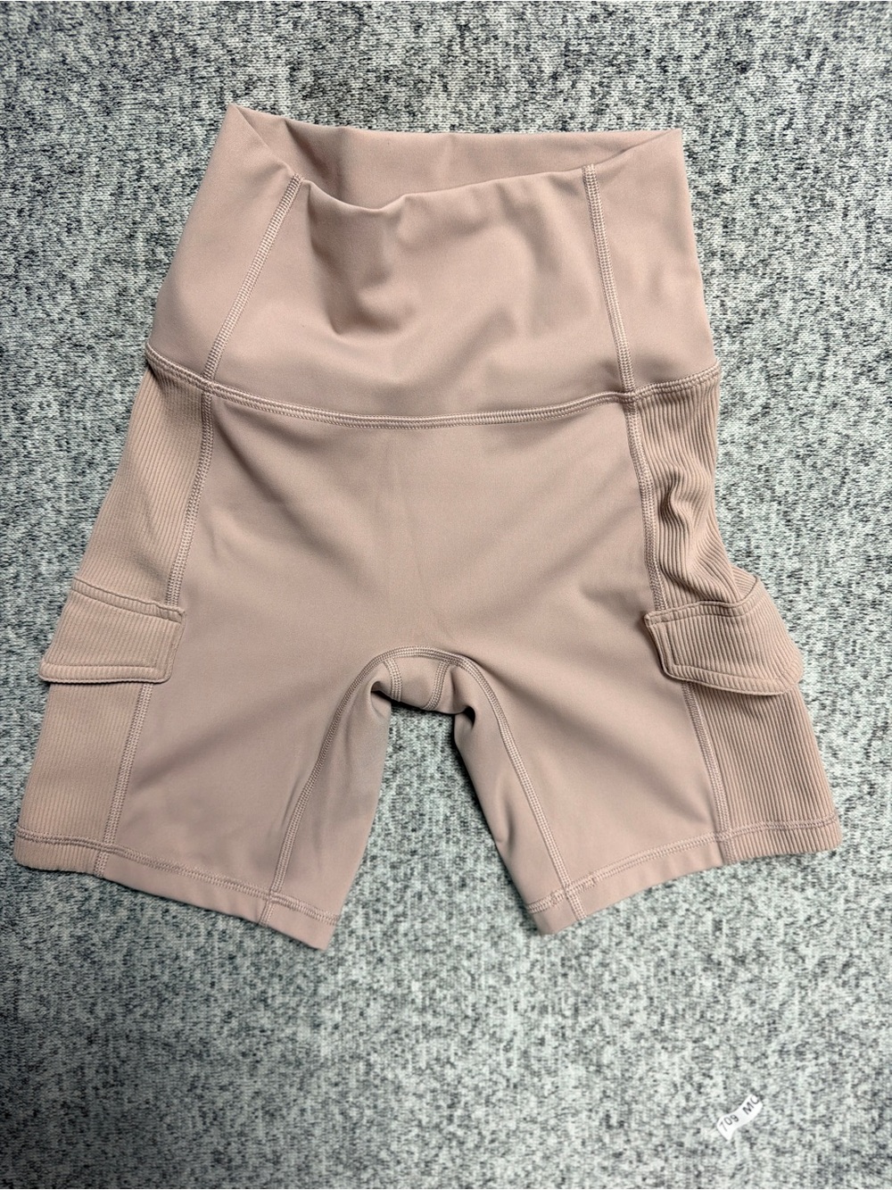 OFFLINE by Aerie Cargo Bike Shorts XS Gray/lavender High Rise Activewear